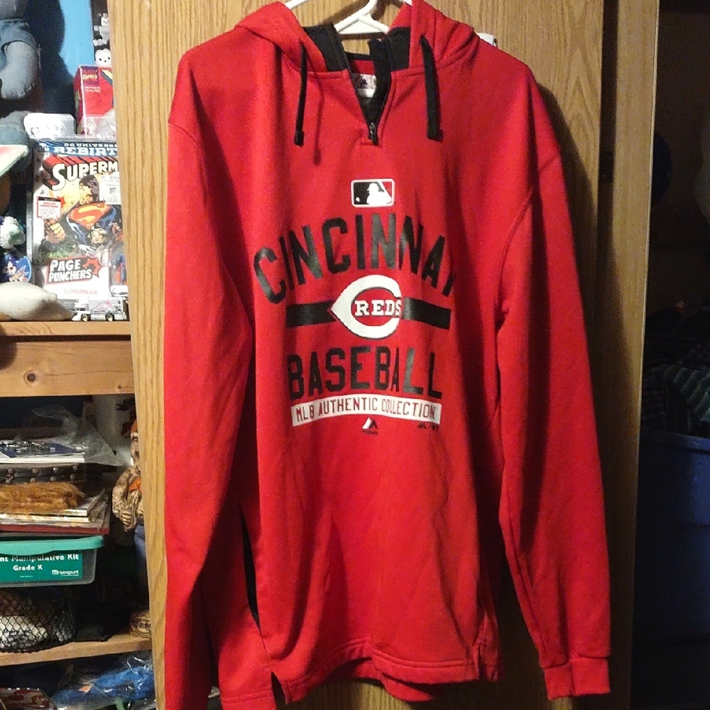 Majestic Cincinnati Reds MLB Authentic Collection Therma Base hoodie